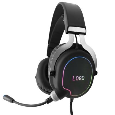 China Stereo Earphone 3.5mm PC Gamer Headset With RGB Light For PC Gamer for sale