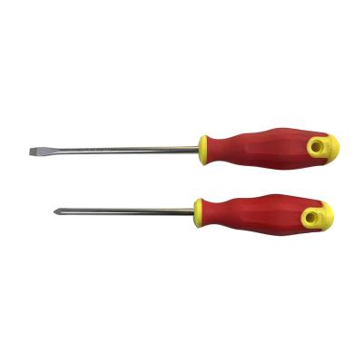 China Professional Repair Used Dual Color Handle Screwdriver With Magnetic Tip For DIY for sale