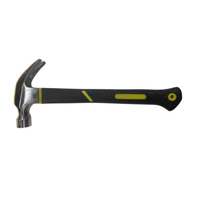 China Nail Hammer Curved Claw Hammer Professional Carbon Steel With Plastic Handle for sale