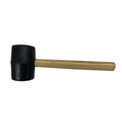 China Rubber Hammer 10oz Rubber Hammer With Wooden Handle for sale