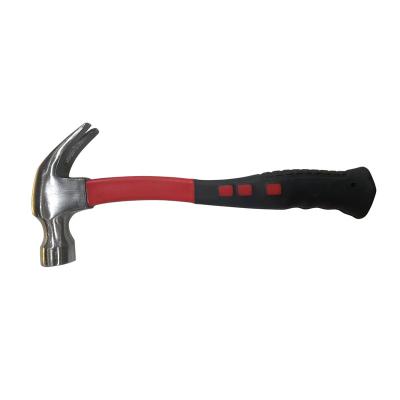 China Rubber hammer curved claw hammer with nice handle for sale