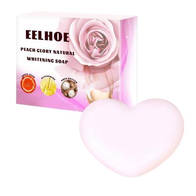 China Glory Natural Body Eelhoe Peach Whitening Body Soap Skin Mites Removal And Acne Rejuvenation for sale