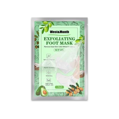 China Foot West&Month Nut Oil Foot Mask Nicotinamide Exfoliating Dead Skin Moisturizing Repair for sale