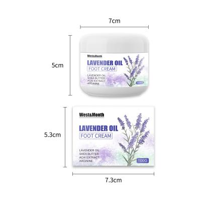 China Foot West&Month Lavender Essence Foot Cream Antifreeze, Anti Cleft Moisturizing Heel for sale