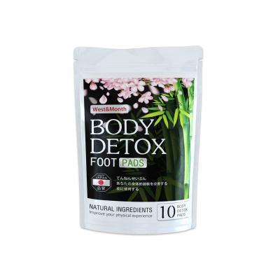 China West&Month bamboo foot detox foot patch with adhesive is the best Chinese natural foot detox protection for sale