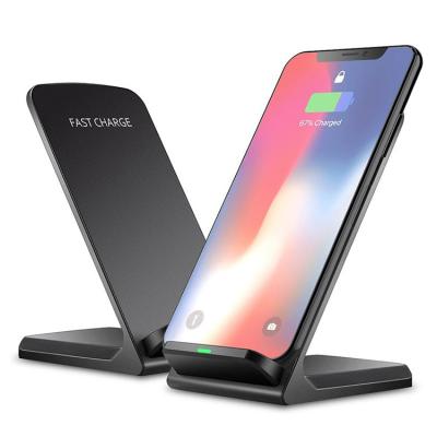 China 10W or 15W Qi-enabled Fast Wireless Charger Cell Phone Charger Stand 2 Coil Anti-Slip Wireless Charger Factory Price for sale