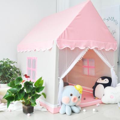 China Sports play 2021 indoor baby girl princess castle castle kids tent house playhouse indoor baby play house kids play tents with decoration for sale