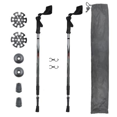 China Adjustable PP Custom Trekking Pole Aluminum Carton Hiking Stick Trekking for sale