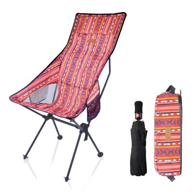 China OEM/Customized High Quality Foldable Camping Chair Highback Foldable Recliner Chair Camping for sale