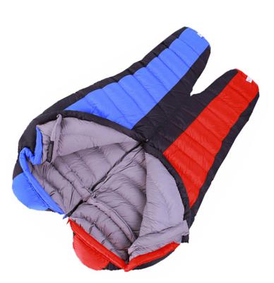 China Mummy Factory Outdoor Camping Hiking Warm Travel Mummy Outdoor Mummy Cold Winter Down Sleeping Bag for sale