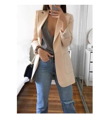 China Female Anti-wrinkle fashion lapel cardigan slim temperament suit plus size coat for sale