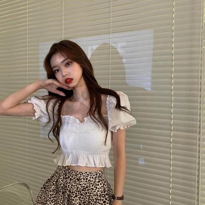 China Latest Korean Hot Sale Anti-pilling Off The Shoulder Flare Sleeve Blouse Tops for sale