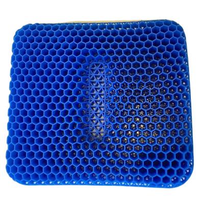 China Anti Dust Mites ATAYA Gel Cushion Double Layer Honeycomb Strip Breathable Cushion With Non-slip Cover for sale