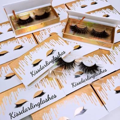 China Full Thick Custom Wholesale Strip Lashes Box Packaging Fluffy Eye Lashesh Set 3d Seller 25mm Wholesale Lashes for sale