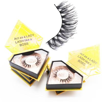 China Natural Super Long Soft Comfortable Hair Lashes Private Label Logo False Eyelashes Custom Handmade Package 100% Real Hair for sale