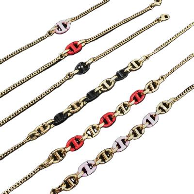 China FASHIONABLE New Arrival Adjustable Chain With Ladies Designer Jewelry Letter Pendant 18k Gold Plated Pearl Initial Cd Cd Necklace for sale