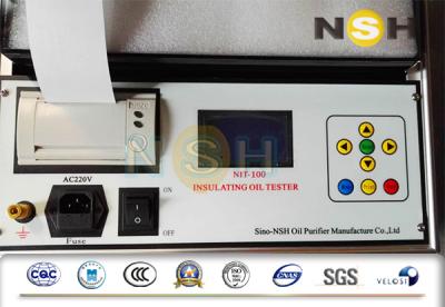 China 80KV 100KV Oil Dielectric Strength Tester , Fixing Type Transformer Oil Test Set for sale