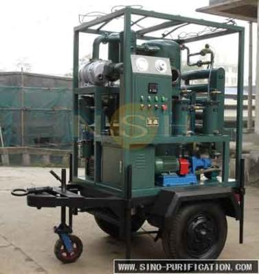 Chine Un purificateur d'huile à transformateur à vide à double étage de la série VFD d'une capacité de 1800 litres par heure. à vendre