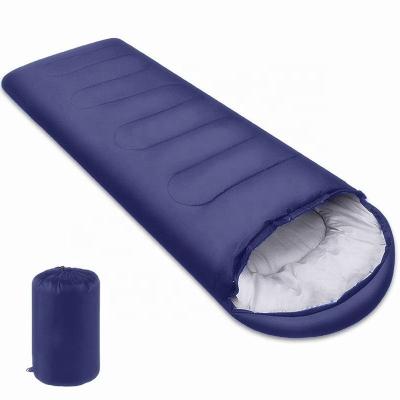 China Adult hollow sleeping bag + comforter + cushion outdoor 190T polyester hollow fiber travel increasing camping envelope sleeping bag for sale