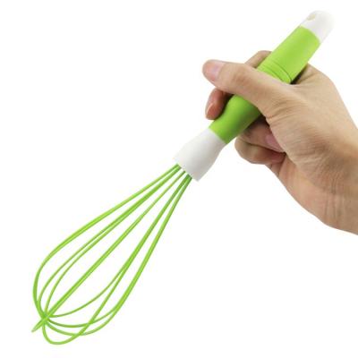 China Sustainable 12inch Manual Egg Beater Beat Plastic For Baking Silicone Egg Beater for sale