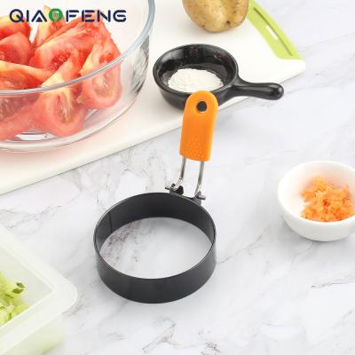 China Disposable Household Kitchen Utensils Metal Fried Egg Ring Circle For Breakfast Sandwich Burger Making for sale