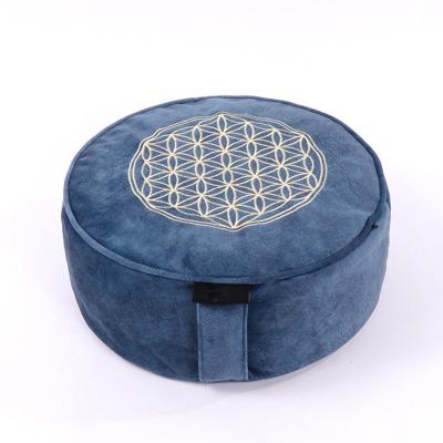 China PORTABLE Premium Product Custom Design Round Buckwheat Filled Yoga Meditation Cushion for sale