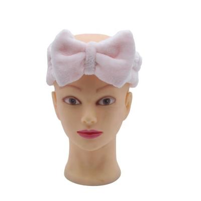 China Quick Dry Low Price Sell High Quality Hair Bands Coral Fleece Headbands For Girls Bath Hair Band for sale