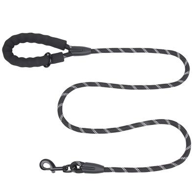 China Custom hot sale nylon reflective explosion-proof rope leash correa de perro pet puppy dog ​​leash round rope for sale