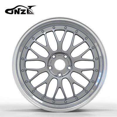 China 6061t6-aluminum alloy Modification Customized Polish Electroplating 2 Piece Forged Staggered Wheels 20 Inch 5x112 Forging Wheel Hub for sale