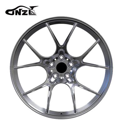 China 6061t6-aluminum alloy Customized Multiple Sizes Forged Wheels 5x112 5x100 5x120 Brushed 20 Inch Gunmetal Wheels for sale