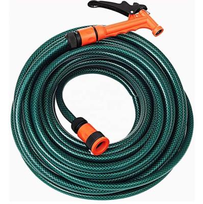 China Green Garden Hose High Temperature Resistance PVC Water Reinforced PVC Water Irrigation Hose for sale