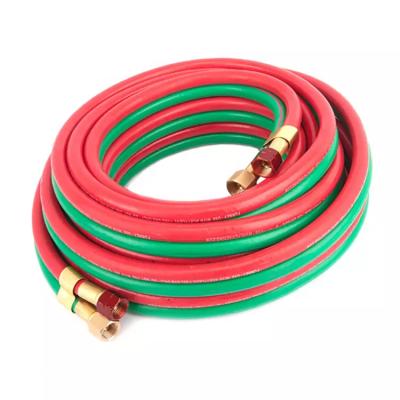 China High Temperature Resistance Red Blue Baking Gas Oxygen Acetylene Hose PVC Gas Hose Good Quality for sale