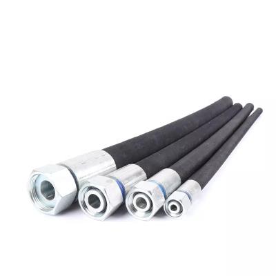 China R10 High Temperature Suction Flexible Nylon SAE 100 Air Gasoline Oil Resistance Steel Wire Braided Hose Hydraulic Rubber Hydraulic Hose for sale