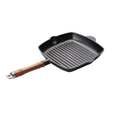 China China Selling Grill Feature Cast Iron CLASSIC Hot BBQ Cookware Square Grill Filters Cast Iron Griddle Pan for sale