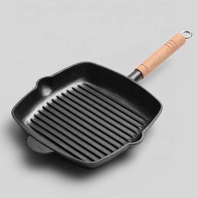 China Square Grill Pan Griddle Pan Skillet Pan CLASSIC Pre-Seasoned Stick Cast Iron BBQ Non for sale