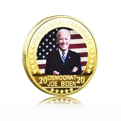 China American Fan Shu Wholesale Cheap Price Joe Biden Coins Metal Challenge Gold Silver Plated Coins for sale