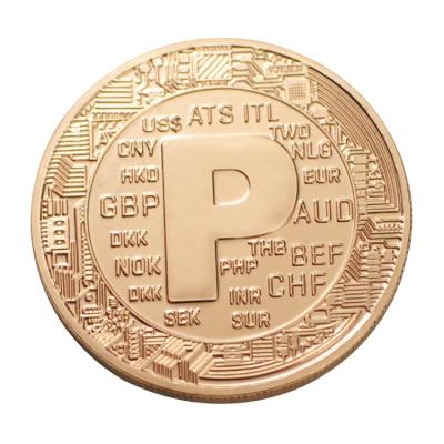 China Europe FS-Craft 2020 Custom Logo Coin Collecting Supplies Brass Plated Commemorative Bitcoin Coin for sale