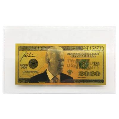 China Europe FS-Craft Customize America President Biden Banknote Gold Foil Currency Prop Money 2020 Non for sale