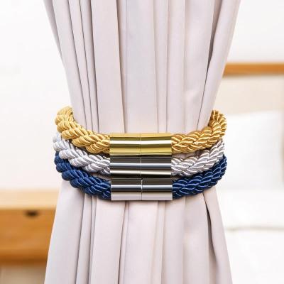 China 1Pair Wholesale Hot Selling Minimalist Jute Rope Tassel Curtain Decoration Accessory Tieback For Curtain for sale