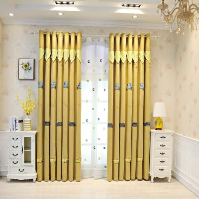 China Best Selling Blackout Supplier Blackout Embroidery Sedan Car Window Curtain Ready Made Insulated Linen Fabric For Living Room for sale