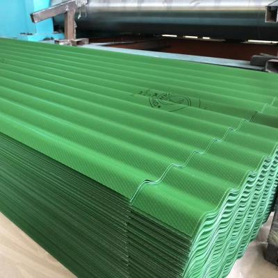 China Roofing sheet material embossed trapezoidal color galvalume roofing for sale