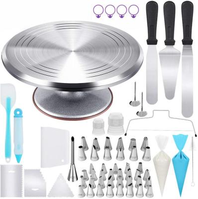 China Home Viable Wholesale Party Supply Money Turning Around Aluminum Alloy Metal Cake Tool Kit For Making Birthday Cake for sale