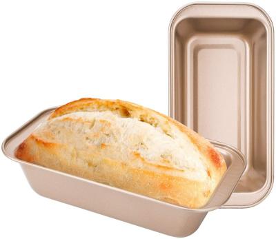 China Sustainable Kitchen Carbon Steel Metal Christmas French Bread Boxes For Making , Countertop Square Nonstick Bread Box for sale