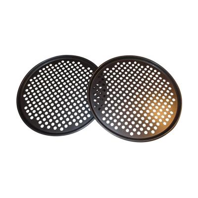 China High Quality Viable Carbon Steel 13 Inch Non-Stick Pizza Liner Professional Pans With Holes For Restaurant for sale