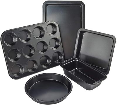 China WIDENY Customized Carbon Steel Sustainable Non-Stick Baking Bakeware Sets With Pan Square Pan Round Cake Mold Bread Pan for sale