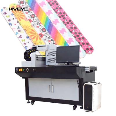 China Fast Speed ​​One Pass Metal UV Printer Nail Strip Logo Printing Machine 33mm for sale