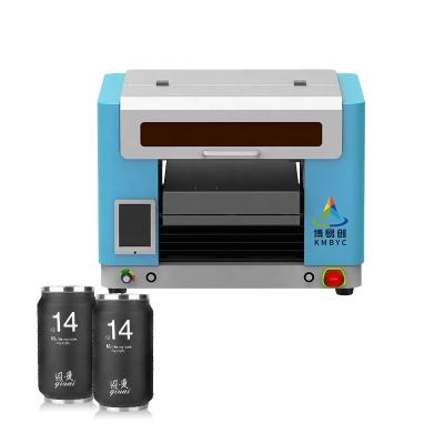 China Small Glass Metal Bottle Printing Machine Metal Cans Printer 6 Cylinder A3 UV Printer Pro Color for sale