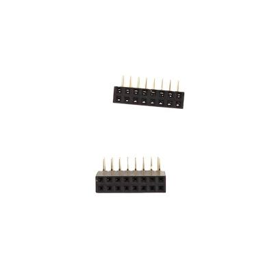 China 2.0 Pitch High Quality Straight Needle Curved SMT Double Row Pin Header Female Connector PCB Manufacturer Customized for sale