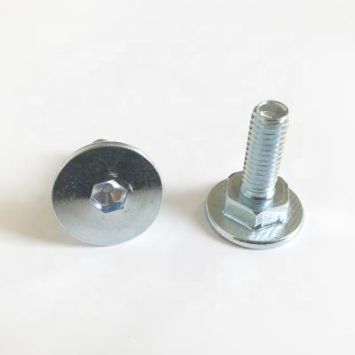 China Carbon Steel Cold Heading Hexagon Bolts With Recess Custom Fastener Heavy Duty Adjustable Feet for sale