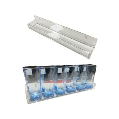 China Clear Acrylic Wall Mount Stand Kitchen Top Display Rack Fridge Shelf For Coke Can Display for sale